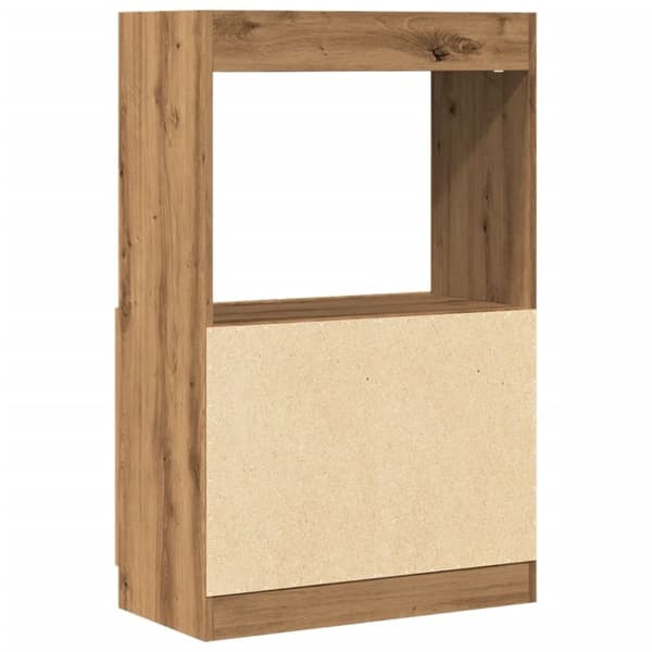 vidaXL Highboard artisan eik 63x33x100 cm konstruert tre