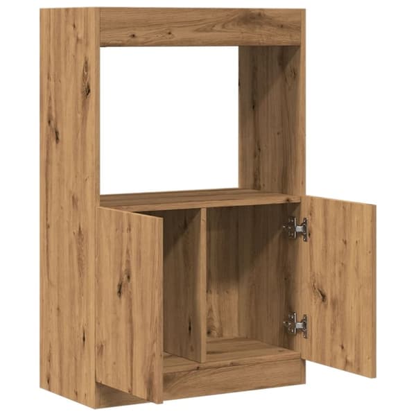 vidaXL Highboard artisan eik 63x33x100 cm konstruert tre
