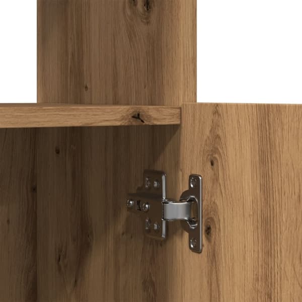 vidaXL Highboard artisan eik 63x33x100 cm konstruert tre