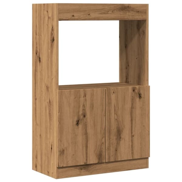 vidaXL Highboard artisan eik 63x33x100 cm konstruert tre