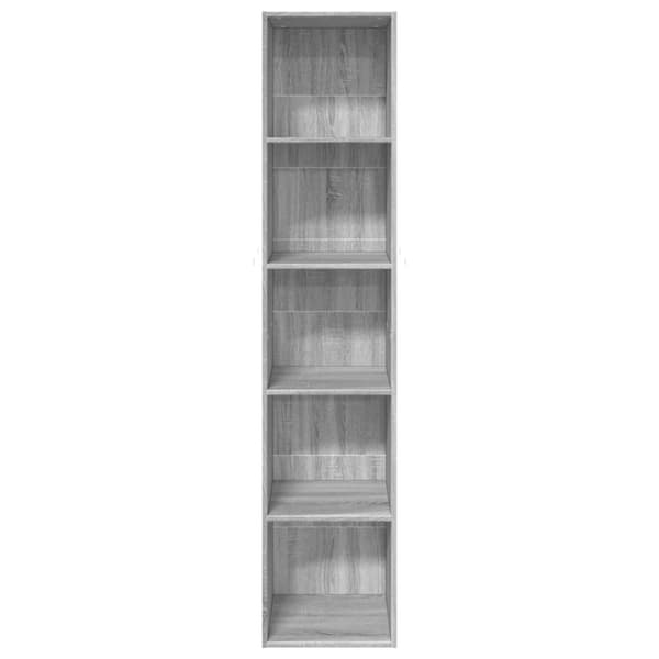 vidaXL bogreol 40x30x189 cm konstrueret træ grå sonoma-eg