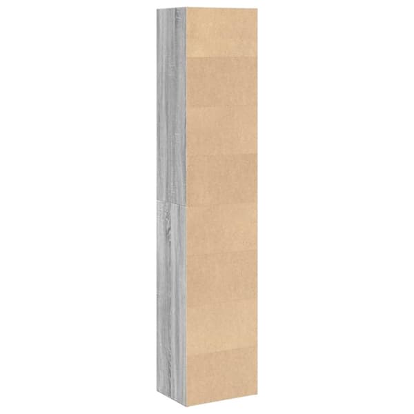vidaXL bogreol 40x30x189 cm konstrueret træ grå sonoma-eg