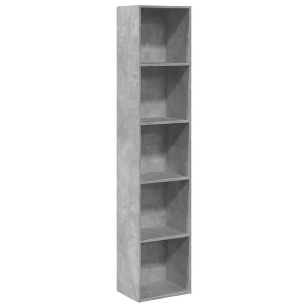 vidaXL bogreol 40x30x189 cm konstrueret træ betongrå