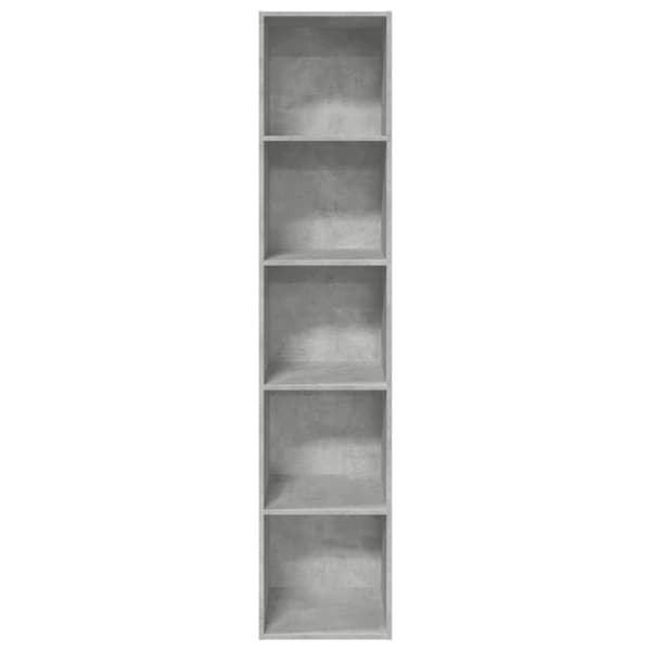vidaXL bogreol 40x30x189 cm konstrueret træ betongrå