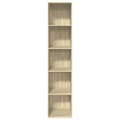 Miniatyrbilde 5 av 11: vidaXL Bokhylle sonoma eik 40x30x189 cm konstruert tre