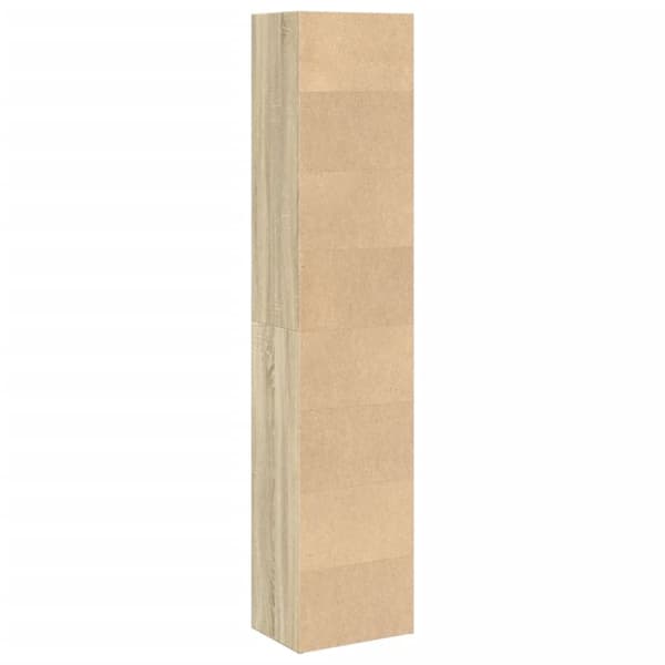vidaXL Bokhylle sonoma eik 40x30x189 cm konstruert tre