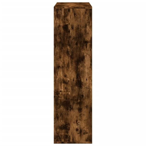 vidaXL bogreol/rumdeler 69,5x29x103,5 cm konstrueret træ røget eg