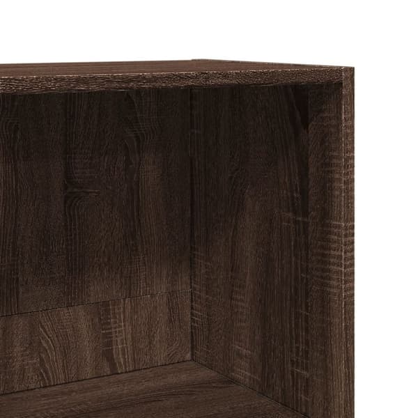 vidaXL Bokhylle brun eik 40x30x152 cm konstruert tre