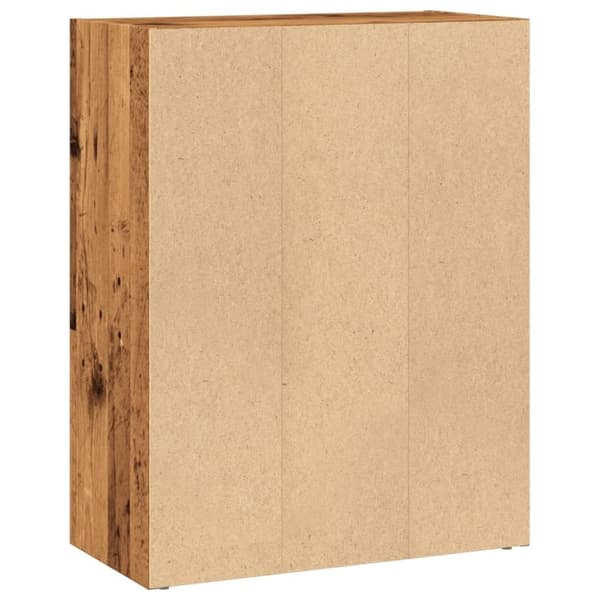 vidaXL bogreol 60x30x77 cm konstrueret træ gammelt trælook