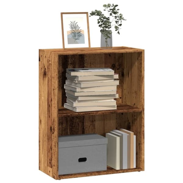 vidaXL bogreol 60x30x77 cm konstrueret træ gammelt trælook