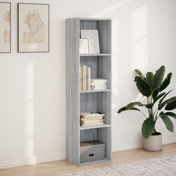vidaXL bogreol 40x30x152 cm konstrueret træ grå sonoma-eg