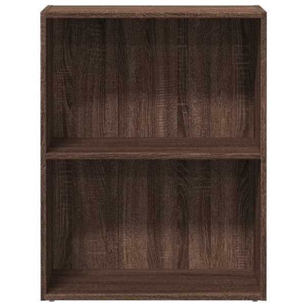 vidaXL Bokhylle brun eik 60x30x77 cm konstruert tre