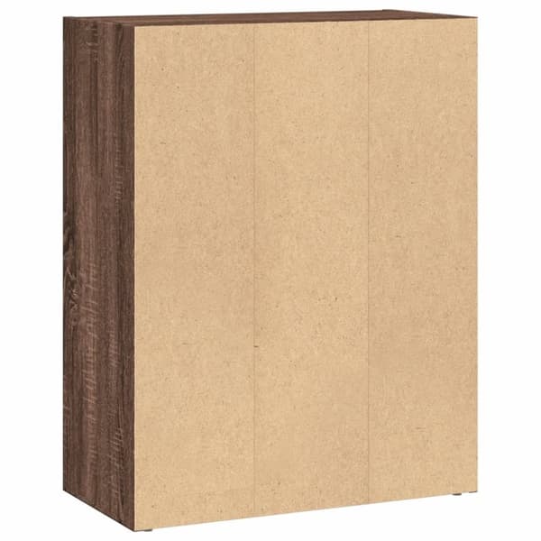 vidaXL Bokhylle brun eik 60x30x77 cm konstruert tre