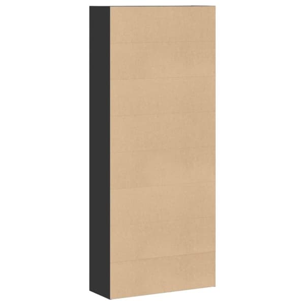 vidaXL Kirjahylly musta 80x30x189 cm lastulevy