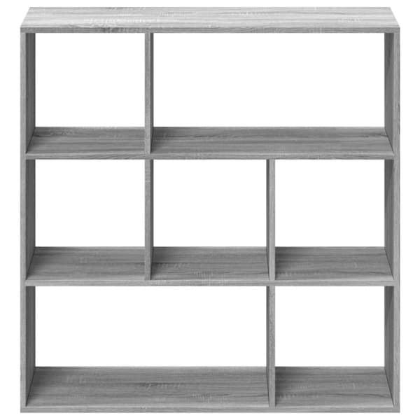 vidaXL bogreol/rumdeler 102x29x103,5 cm konstrueret træ grå sonoma-eg
