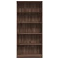 Miniatyrbilde 5 av 11: vidaXL Bokhylle brun eik 80x24x176 cm konstruert tre
