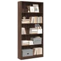 Miniatyrbilde 2 av 11: vidaXL Bokhylle brun eik 80x24x176 cm konstruert tre