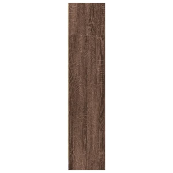 vidaXL Bokhylle brun eik 80x24x109 cm konstruert tre