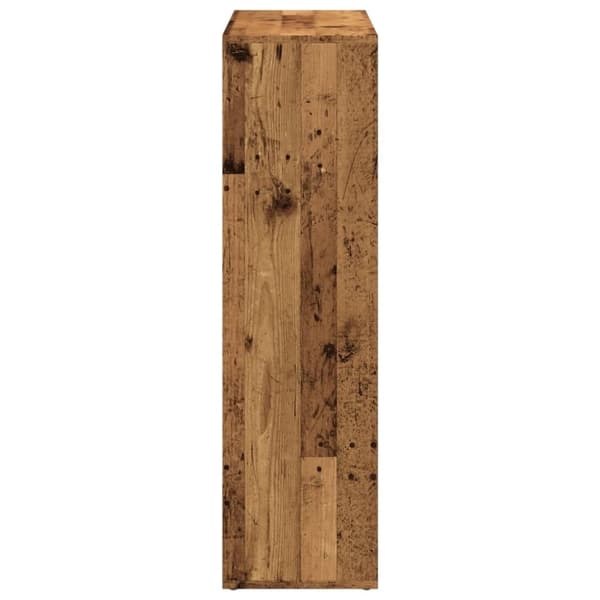 vidaXL Romdeler bokhylle gammel tre 102x29x103,5 cm konstruert tre