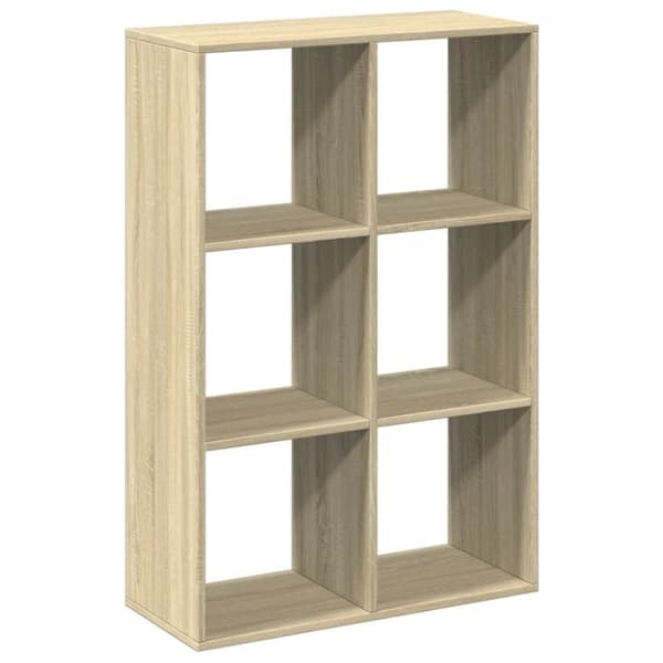 vidaXL Huoneenjakaja/kirjahylly Sonoma 69,5x29x103,5 cm tekninen puu