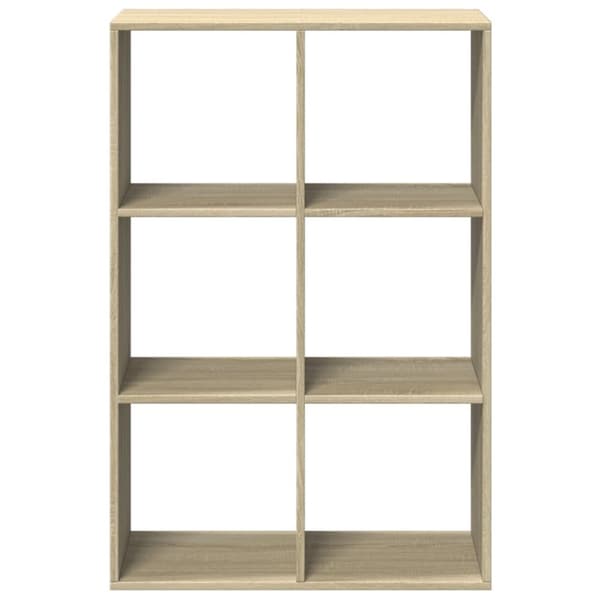 vidaXL Huoneenjakaja/kirjahylly Sonoma 69,5x29x103,5 cm tekninen puu