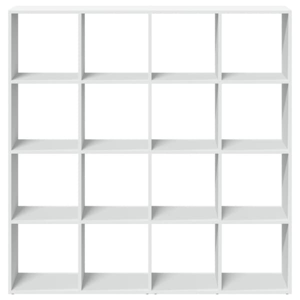 vidaXL Kirjahylly valkoinen 137,5x29x137,5 cm lastulevy