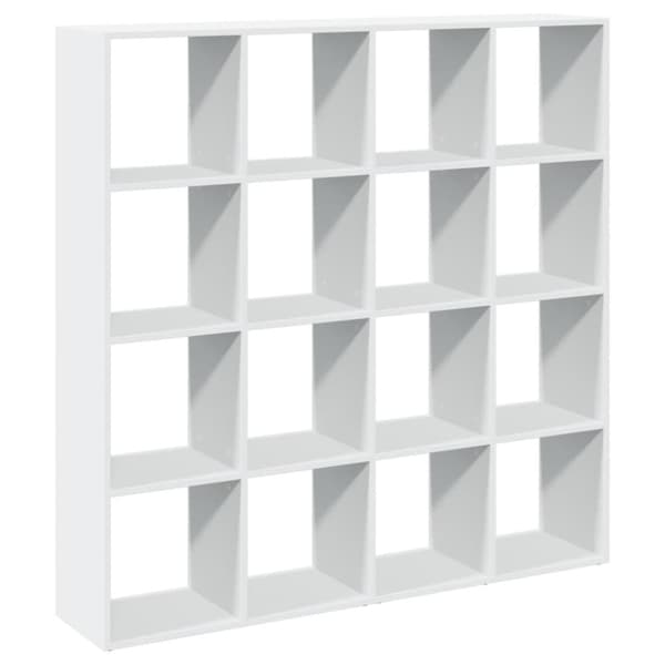 vidaXL Kirjahylly valkoinen 137,5x29x137,5 cm lastulevy