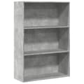Pikkukuva 3 / 11: vidaXL Kirjahylly betoninharmaa 80x30x114 cm tekninen puu