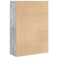 Pikkukuva 7 / 11: vidaXL Kirjahylly betoninharmaa 80x30x114 cm tekninen puu