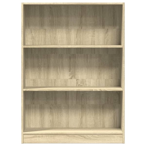 vidaXL bogreol 80x24x109 cm konstrueret træ sonoma-eg
