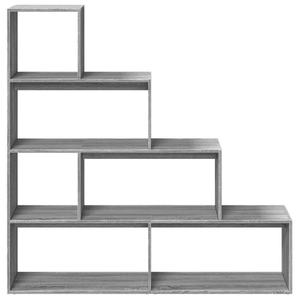 vidaXL Bokhylla/Rumsavdelare 4 hyllor 143,5x29x143,5cm konstruerat trä