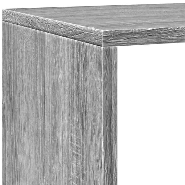 vidaXL Bokhylla/Rumsavdelare 4 hyllor 143,5x29x143,5cm konstruerat trä