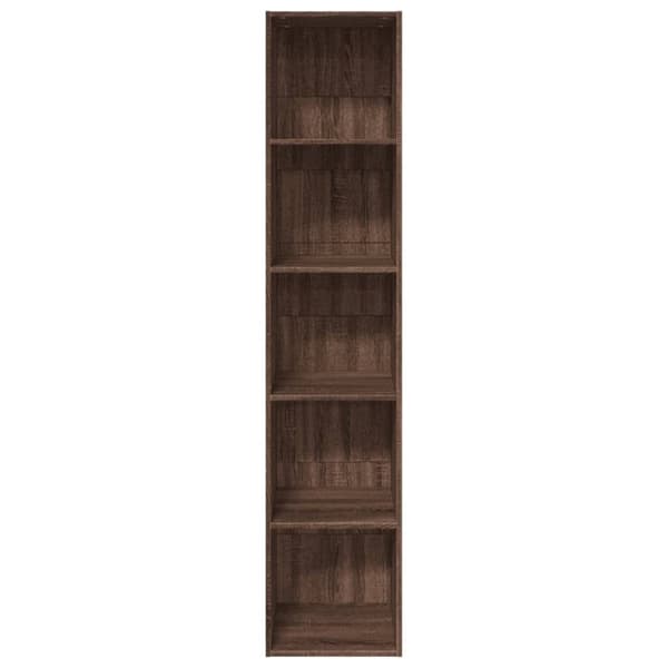 vidaXL Bokhylle brun eik 40x30x189 cm konstruert tre