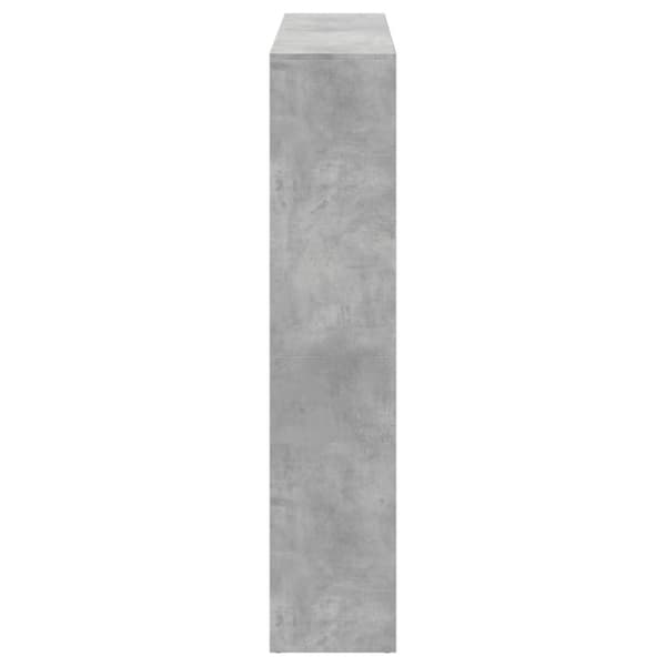 vidaXL Bokhylle betonggrå 137,5x29x137,5 cm konstruert tre