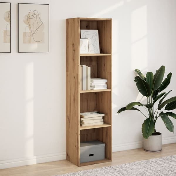 vidaXL Bokhylle artisan eik 40x30x152 cm konstruert tre
