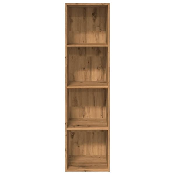vidaXL Bokhylle artisan eik 40x30x152 cm konstruert tre