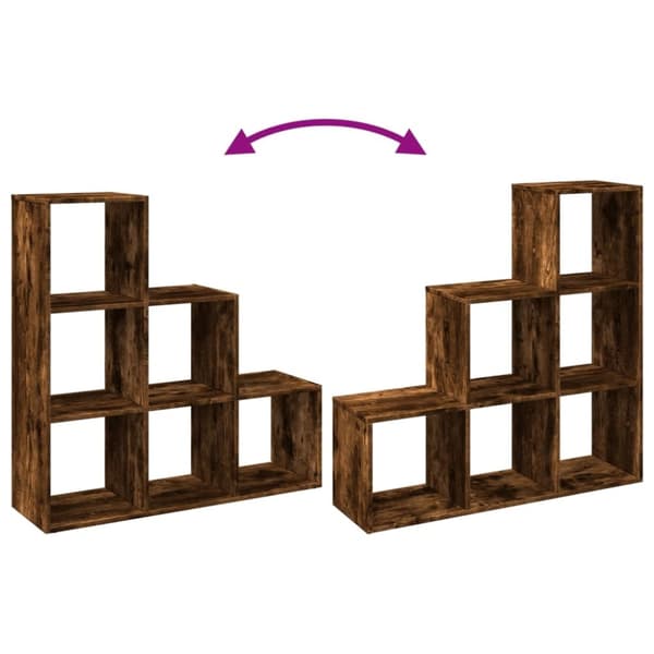 vidaXL Romdeler bokhylle 3 etasjer svart 99x29x99 cm konstruert tre
