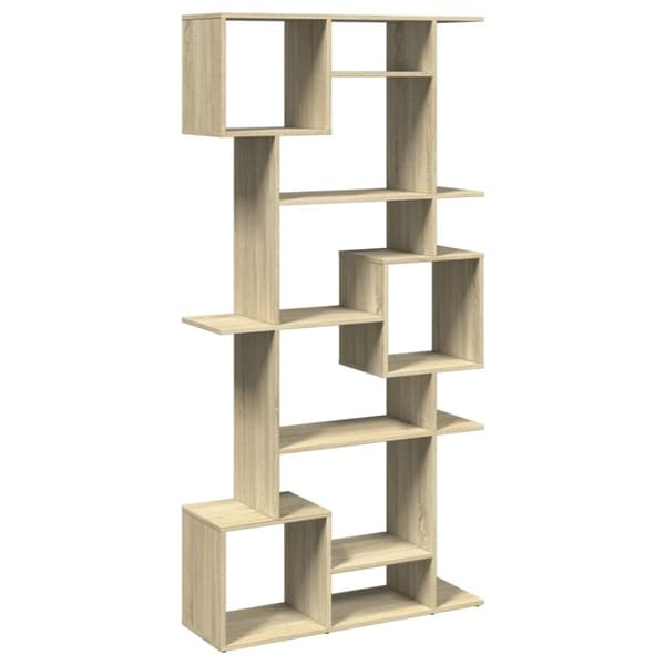 vidaXL bogskab 92x29x188 cm konstrueret træ sonoma-eg