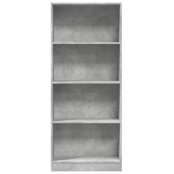 vidaXL bogreol 60x24x143 cm konstrueret træ betongrå