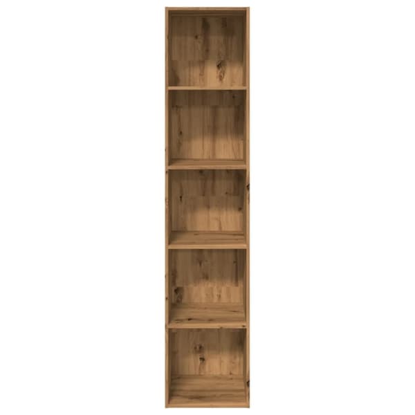 vidaXL Bokhylle artisan eik 40x30x189 cm konstruert tre