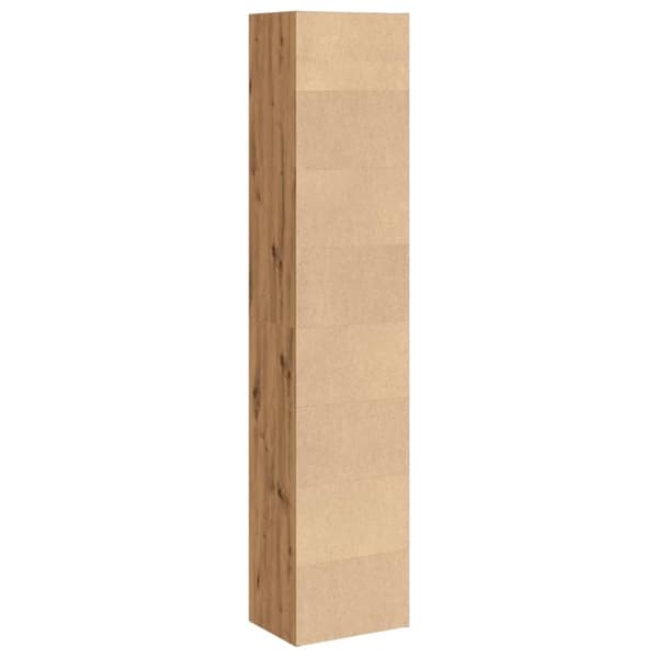 vidaXL Bokhylle artisan eik 40x30x189 cm konstruert tre