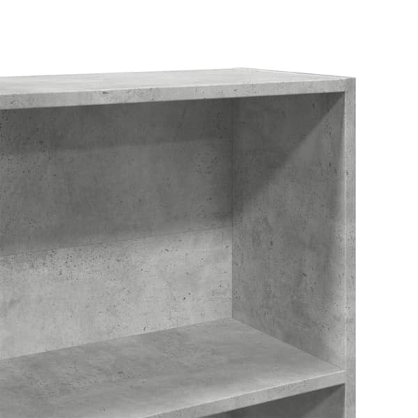vidaXL bogreol 80x24x176 cm konstrueret træ betongrå