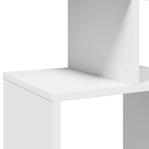vidaXL Bokhylle hvit 92x29x188 cm konstruert tre