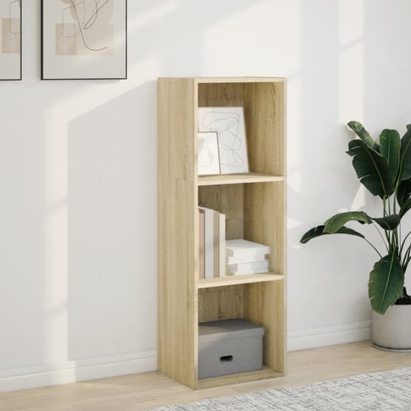 vidaXL Bokhylla sonoma-ek 40x30x114 cm konstruerat trä