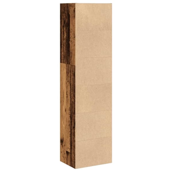 vidaXL Bokhylla åldrat trä 40x30x152 cm konstruerat trä