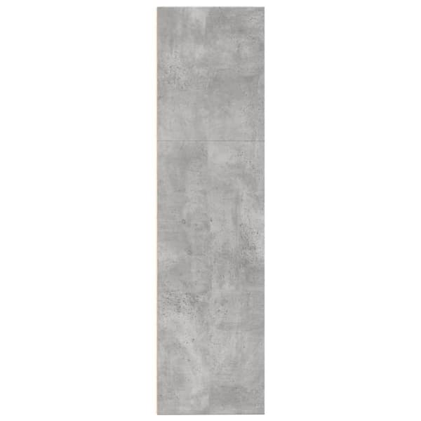 vidaXL Bokhylla betonggrå 80x30x114 cm konstruerat trä