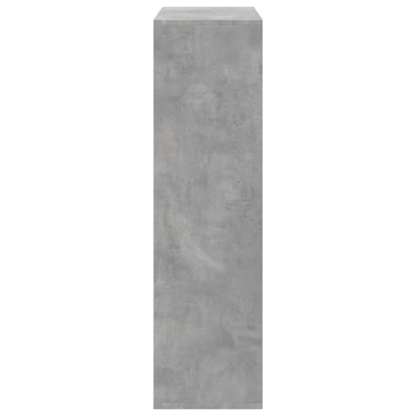 vidaXL Huoneenjakaja/kirjahylly harmaa 69,5x29x103,5 cm tekninen puu