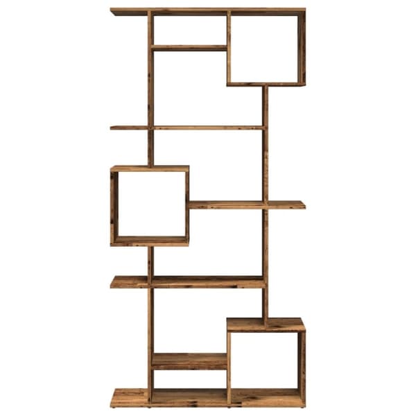 vidaXL bogreol 92x29x188 cm konstrueret træ røget egetræ