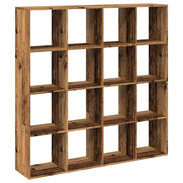 vidaXL Kirjahylly vanha puu 137,5x29x137,5 cm tekninen puu