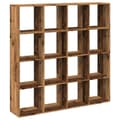 Pikkukuva 3 / 11: vidaXL Kirjahylly vanha puu 137,5x29x137,5 cm tekninen puu